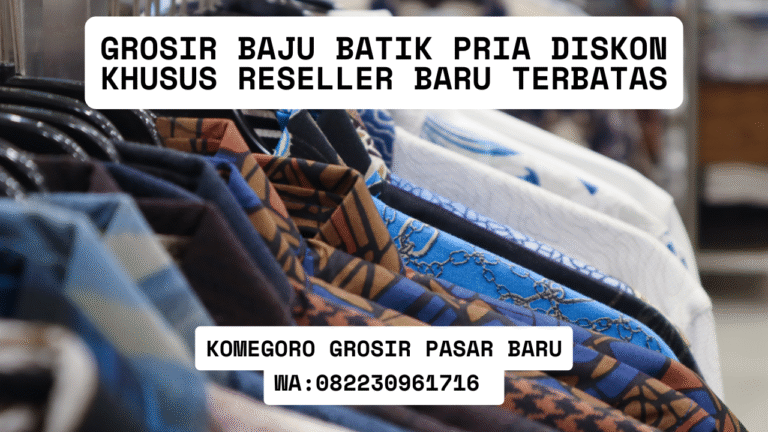 Grosir Baju Batik Pria