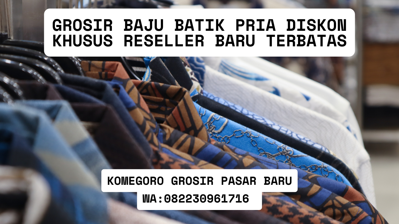 Grosir Baju Batik Pria